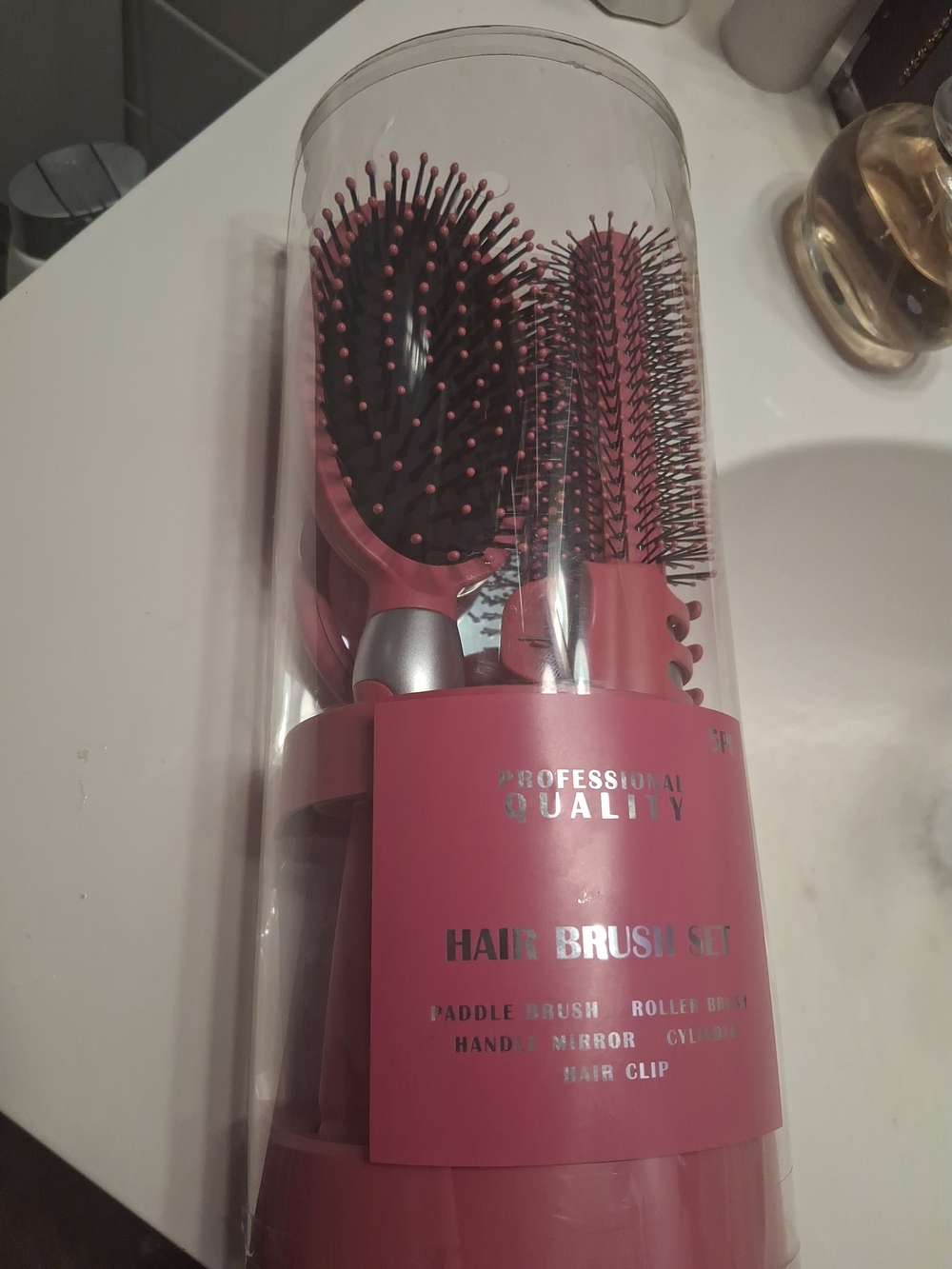 Pink Women’s Hair Brush Set - Professional Quality
